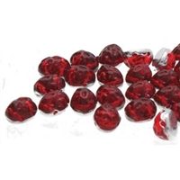 [ 9-3-B-T ] CCB8690080-29801 - Baroque 2-Hole Oval Cabochon 8x6mm - Backlit Rubysol - 12 Count