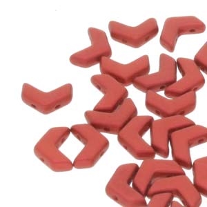 ChevronDuo : CHV10402010-01890 - Chalk Lava Red - 30 Beads