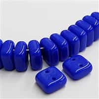 6mm Royal Blue Chexx Beads - 4 count