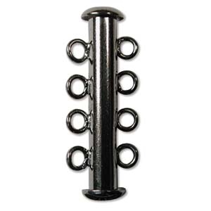 [ CLSP3 ] Black Oxide Multi Strand 26mm 4 Strand Slide Clasp