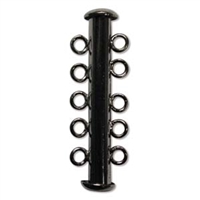 [ CLSP5 ] Black Oxide Multi Strand 31mm 5-Strand Slide Clasp