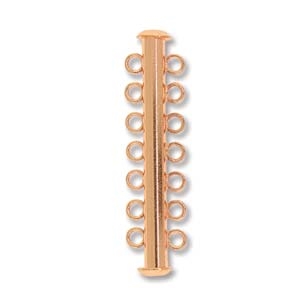 [ CLSP6 ] Copper Plated Multi Strand 41mm 7-Strand Slide Clasp