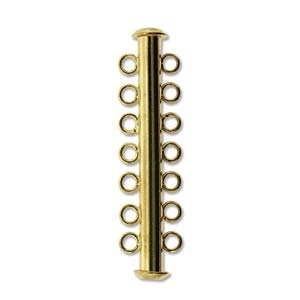 [ CLSP6 ] Gold Plated Multi Strand 41mm 7-Strand Slide 1 Clasp