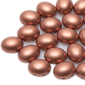 CNDOV101200030-01770 - PRECIOSA Candy Oval 10mm x 12mm Beads - Vintage Copper - 10 pcs