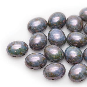 CNDOV101202010-65431 - PRECIOSA Candy Oval 10mm x 12mm Beads - Lazure Blue - 10 pcs