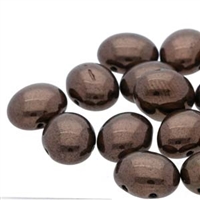 CNDOV101223980-15726 - PRECIOSA Candy Oval 10mm x 12mm Beads - Jet Purple Bronze - 10 pcs