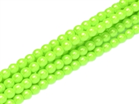 Pearl Shell Round 2mm : CP2-30022 - Chartreuse - 25 pcs