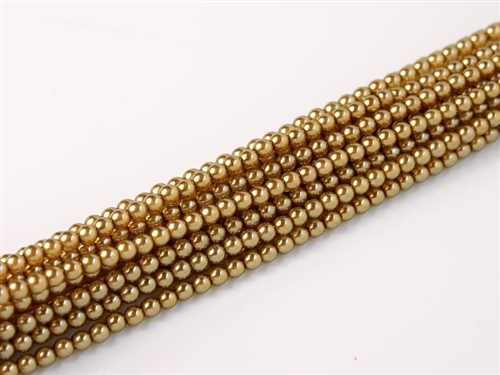 [ 4-2-B-3 ] Pearl Coat Round 2mm : CP2-63182 - Pearl - Crystal Beige - 25 pcs