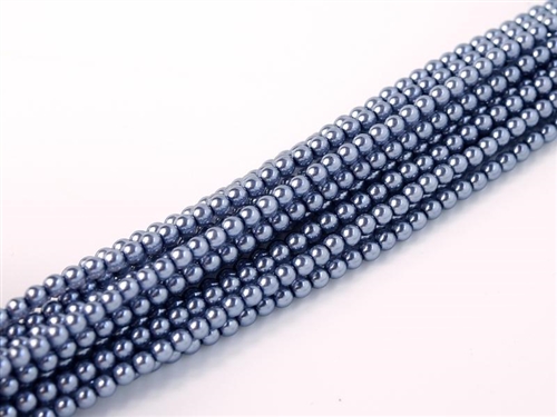 [ 4-2-B-3 ] Pearl Coat Round 2mm : CP2-63396 - Pearl - Crystal Slate Grey - 25 pcs