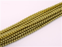 Pearl Coat Round 2mm : CP2-63577 - Pearl - Crystal Mustard Green - 25 pcs