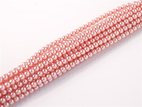 [ 4-2-B-3 ] Pearl Coat Round 2mm : CP2-63744 - Pearl - Crystal Soft Pink - 25 pcs