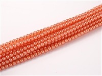 Pearl Coat Round 2mm : CP2-63875 - Pearl - Crystal Coral- 25 pcs