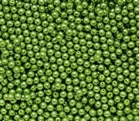 Pearl Coat Round 3mm : CP3-10158 - Pearl - Green Apple - 50 pcs