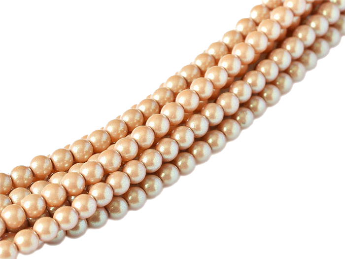 Pearl Coat Round 3mm : CP3-30004 - Pearl Shell Himalayan Salt - 50 pieces