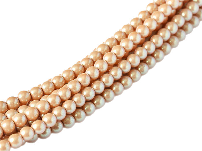 Pearl Coat Round 3mm : CP3-30004 - Pearl Shell Himalayan Salt - 50 pieces
