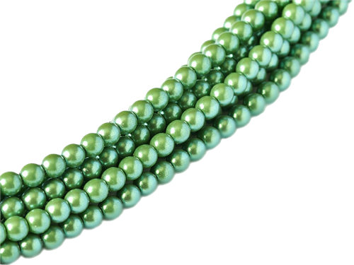 Pearl Coat Round 3mm : CP3-30008 - Pearl Shell Evergreen - 50 pieces