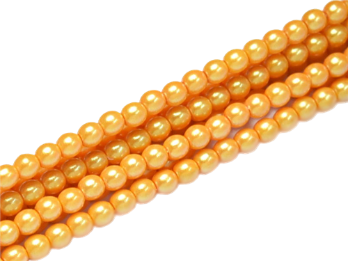 Pearl Coat Round 3mm : CP3-30012 - Pearl Shell Squash - 50 pieces