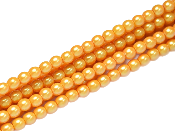 Pearl Coat Round 3mm : CP3-30012 - Pearl Shell Squash - 50 pieces