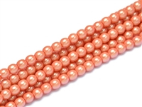 Pearl Shell Round 3mm : CP3-30013 - Pearl - Orange Sherbet - 50 pcs