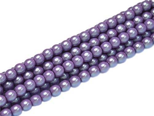 Pearl Coat Round 3mm : CP3-30015 - Pearl Shell Lilac - 50 pieces