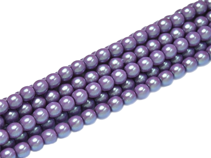 Pearl Coat Round 3mm : CP3-30015 - Pearl Shell Lilac - 50 pieces