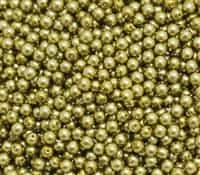 Pearl Coat Round 4mm : CP4-10079 - Old Green Gold - 50 pieces