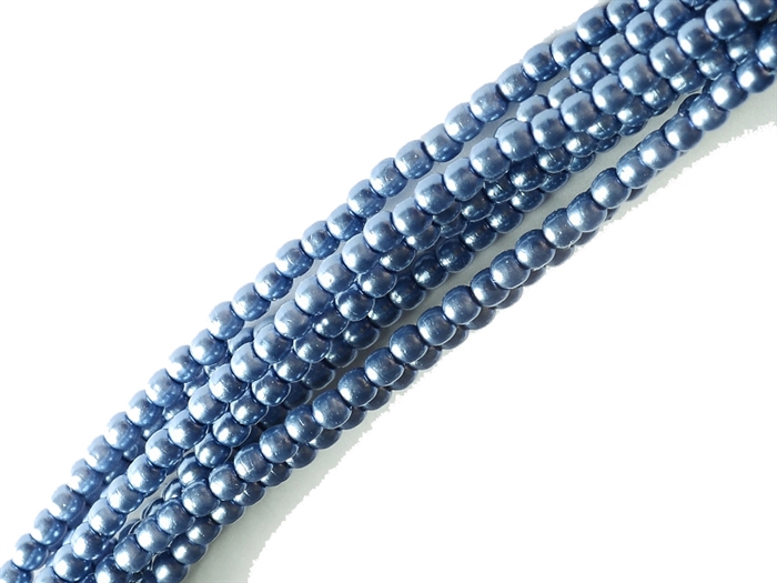 Pearl Coat Round 4mm : CP4-10157 - Queen Blue - 50 pieces