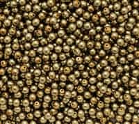 Pearl Coat Round 4mm : CP4-10270 - Brass - 50 pieces