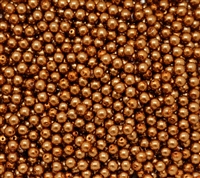 Pearl Coat Round 4mm : CP4-10271 - Copper - 50 pieces