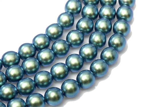 Pearl Coat Round 4mm : CP4-19041 - Moonstone Blue - 50 pieces