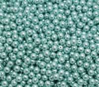 Pearl Coat Round 4mm : CP4-24644 - Celeste - 50 pieces