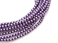 Pearl Coat Round 4mm : CP4-24769 - Deep Lilac - 50 pieces