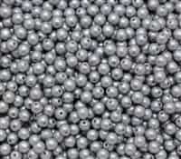 Pearl Coat Round 4mm : CP4-25028 - Silver - 50 pieces