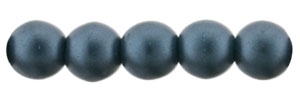 Pearl Coat Round 4mm : CP4-25033 - Steel Blue - 50 pieces