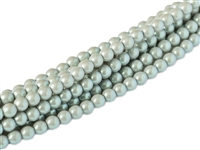 Pearl Coat Round 4mm : CP4-30003 - Pearl Shell Smoked Silver - 50 pieces