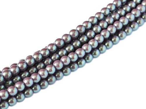 Pearl Coat Round 4mm : CP4-30006 - Pearl Shell Plum - 50 pieces