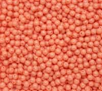 Pearl Coat Round 4mm : CP4-48955 - Fiesta Pearl Colors - Peach Coral - 50 pieces