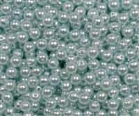 [ 3-2-F-3 ] Pearl Coat Round 4mm : CP4-61403 -  Pearl - Baby Blue - 50 pcs