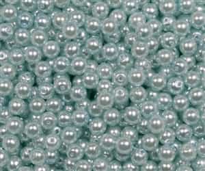 Pearl Coat Round 4mm : CP4-61403 -  Pearl - Baby Blue - 50 pcs