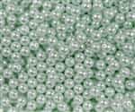 Pearl Coat Round 4mm : CP4-61501 - Pearl - Mint - 50 pieces