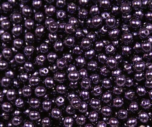 Pearl Coat Round 4mm : CP4-62299 - Pearl - Royal Purple - 50 pcs