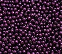 Pearl Coat Round 4mm : CP4-70979 - Dark Purple - 50 pieces