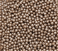 Pearl Coat Round 4mm : CP4-75417 - Taupe Satin - 50 pieces