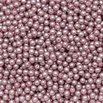 Pearl Coat Round 4mm : CP4-75427 - Antique Pink Satin - 50 pieces