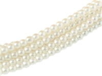 Pearl Shell Round 6mm : CP6-30000 - Cloud - 25 Pearls