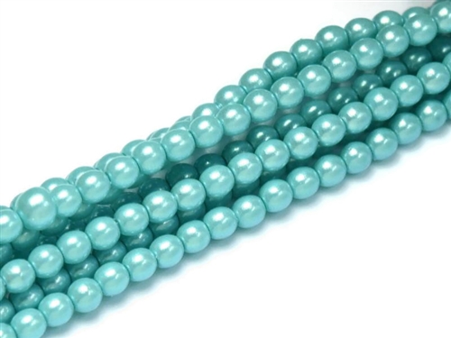 Pearl Shell Round 6mm : CP6-30019 - Catalina Blue - 25 Pearls