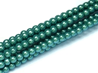 Pearl Shell Round 6mm : CP6-30020 - Peppermint - 25 Pearls
