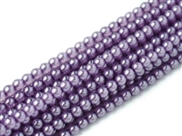 Crystal Pearl Round 6mm : CP6-63236 - Lilac - 25 Pearls