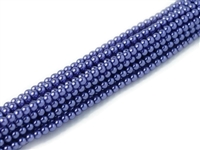 Crystal Pearl Round 6mm : CP6-63395 - Purple - 25 Pearls
