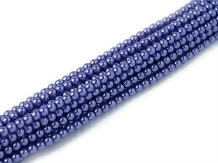 Crystal Pearl Round 6mm : CP6-63395 - Purple - 25 Pearls